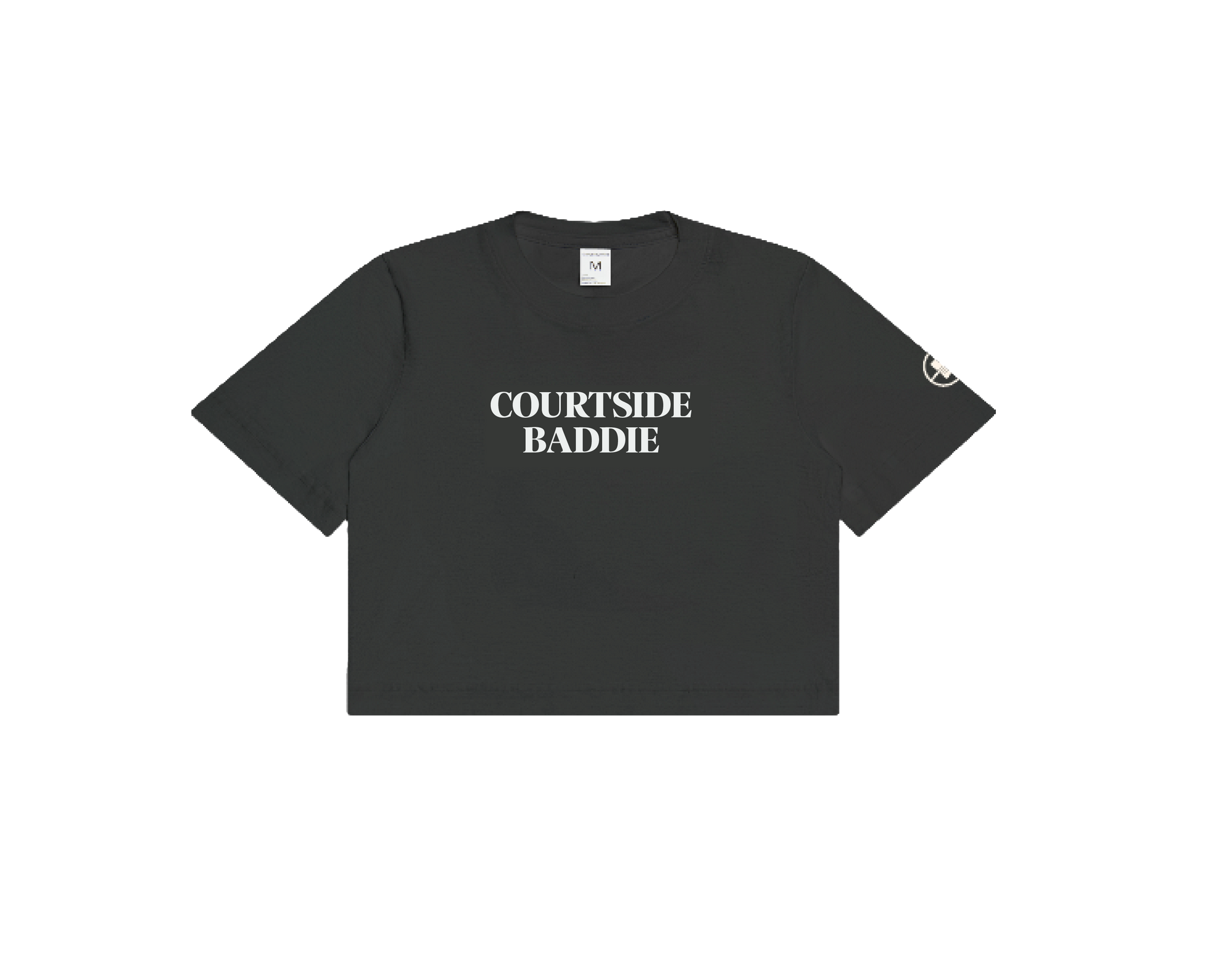 Courtside Baddie - Cropped tee