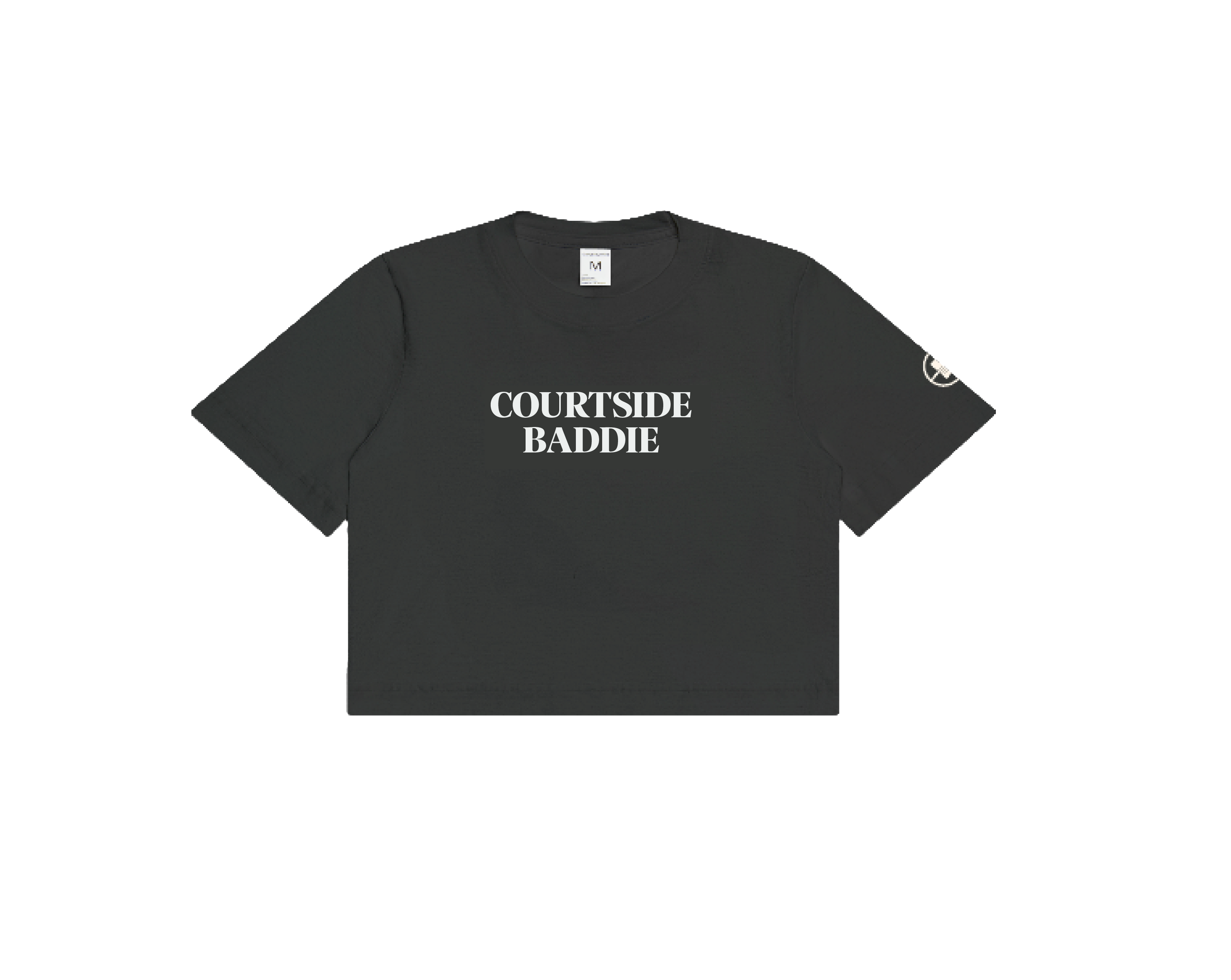 Courtside Baddie - Cropped tee