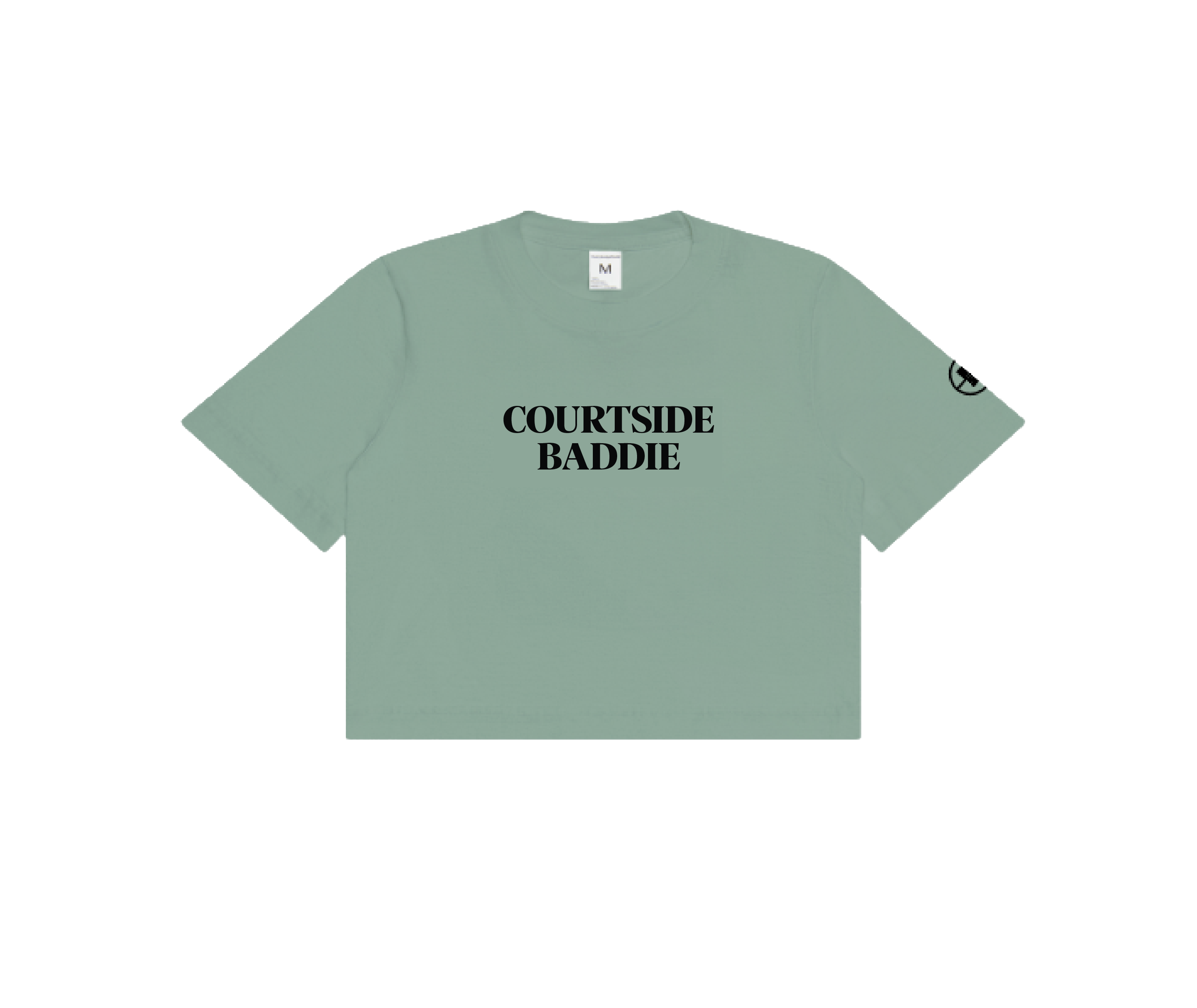 Courtside Baddie - Cropped tee