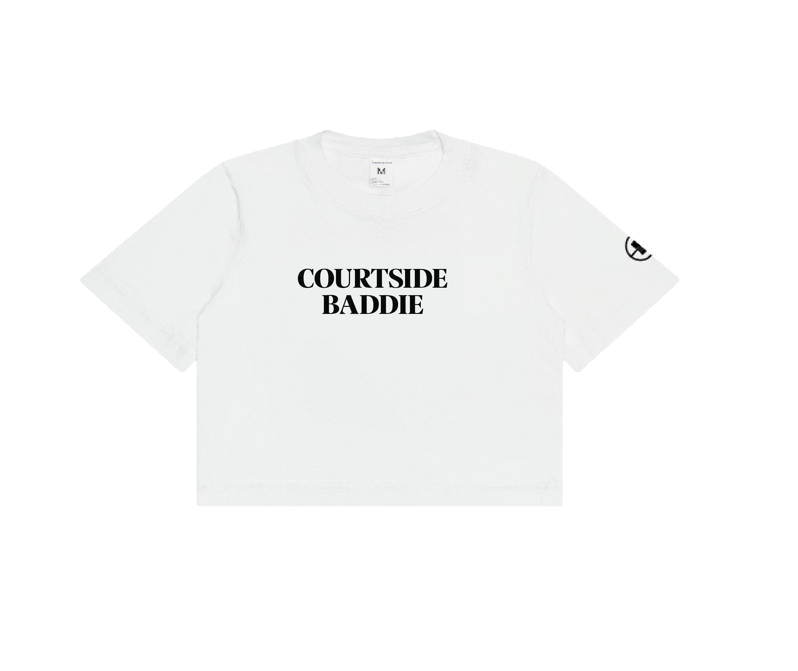 Courtside Baddie - Cropped tee