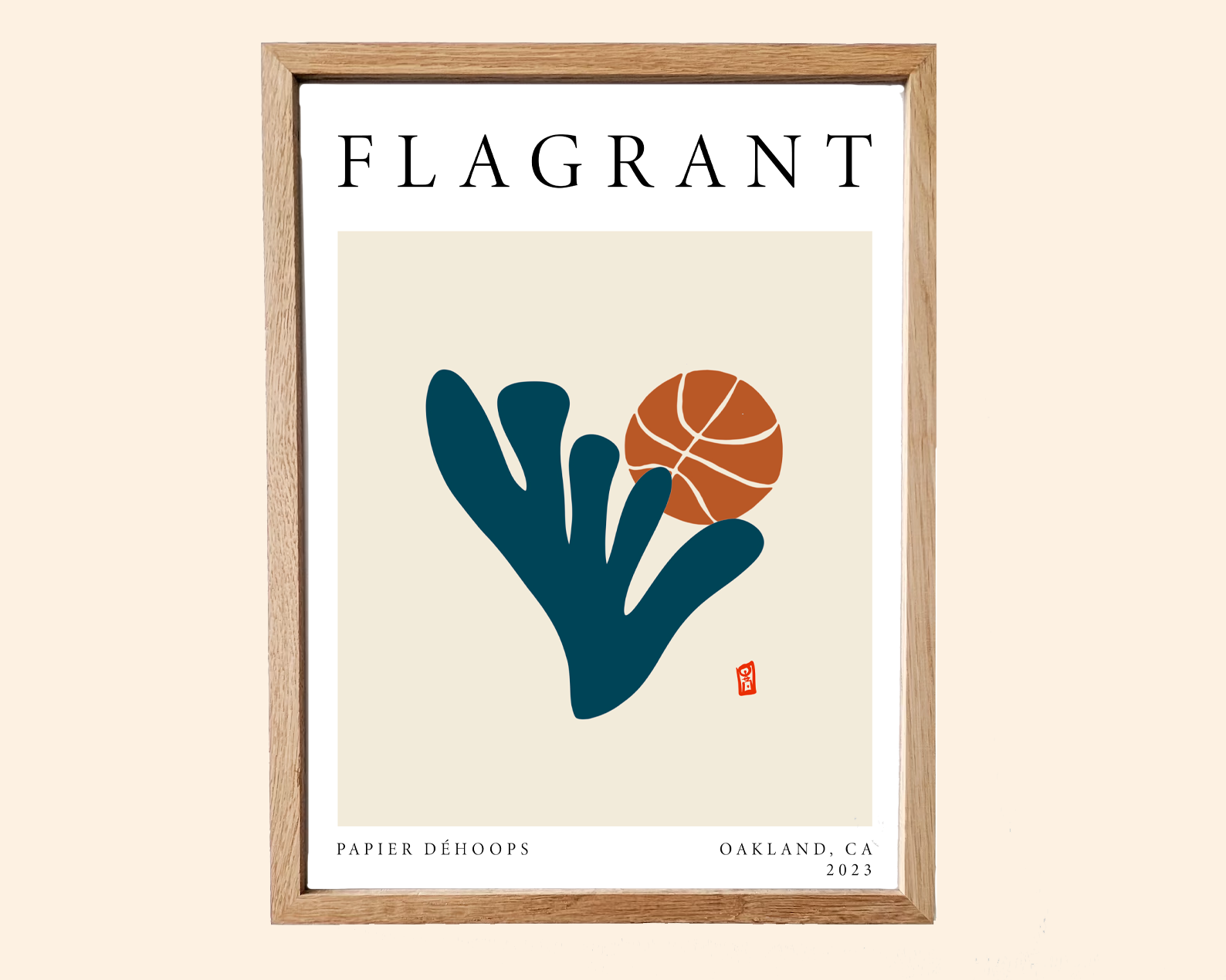 Le Basket Print - Crème